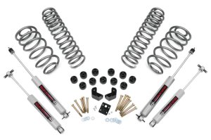 Jeep Wrangler Unlimited Suspension Lift Kit - Rough Country - 3.75 Inch Combo | N3 | Fiberglass Reinforced Nylon Pucks - '04-'06
